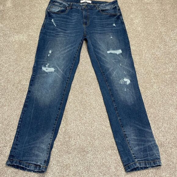 Refinery republic mens distress jean sz 38x32 refinery Denim Design Stretch nwot - Picture 3 of 12